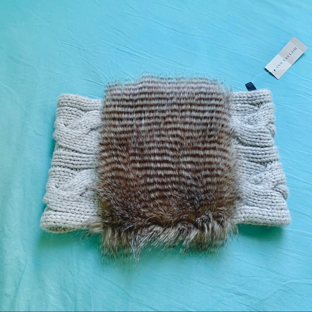Ann Taylor Faux Fur Infinity Scarf